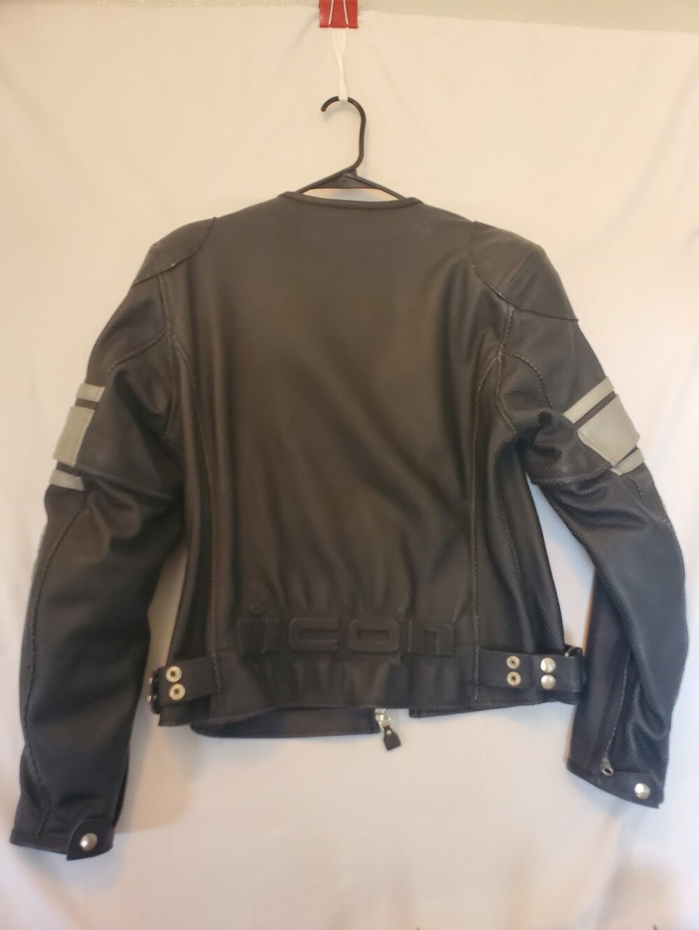 Icon Pursuit Asphalt Technologies Womens XL Motorcycle Jacket Reflective Stripes - Picture 11 of 16